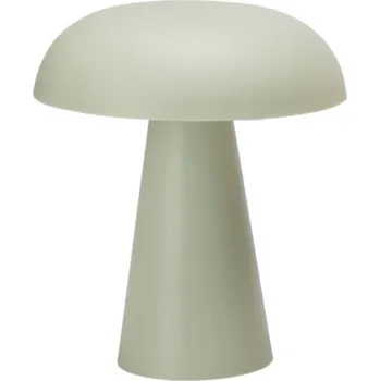 Lampička PLASTOVÁ LAMPA VE TVARU HŘIBU Ø 15 X 18 CM, NAPÁJENÁ BATERIEMI, IP20, TEPLÉ BÍLÉ LED