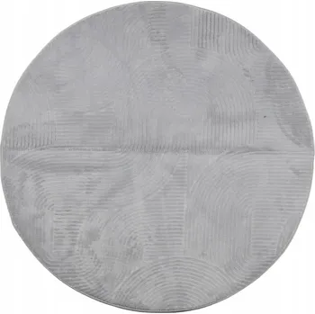 Koberec Koberec IZA, 3D Geometrický Vzor, Protiskluzový, 100 cm, Šedý