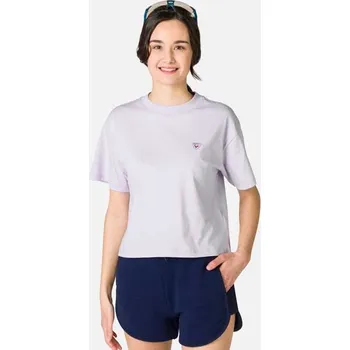 Dámské tričko Rossignol ROSSI TEE CROP dámské fialové bavlněné tričko-M