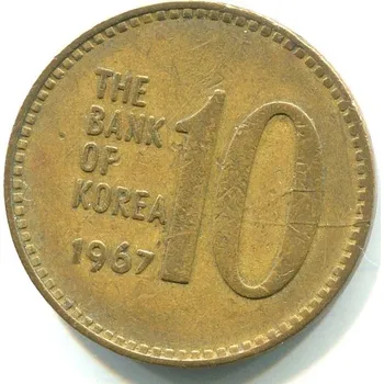 KOREA - jižní. 10 won 1967.