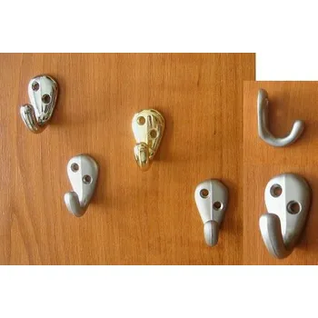 Věšák 62707 věšák PROS satén chrom (Nástěnný věšák v povrchu satén chrom. Vhodné řešení pro nábytek v interiéru.)