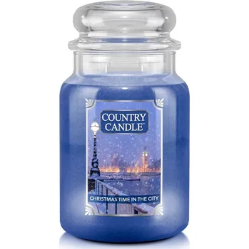 Svíčka Country Candle Vonná Svíčka Christmas Time in the City, 652 g