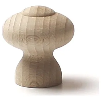 Nábytkové kování 48005 knopka dřevěná pr.34mm přírodní (Nábytková knopka o průměru 34 mm. Vhodné řešení pro nábytek v interiéru.)