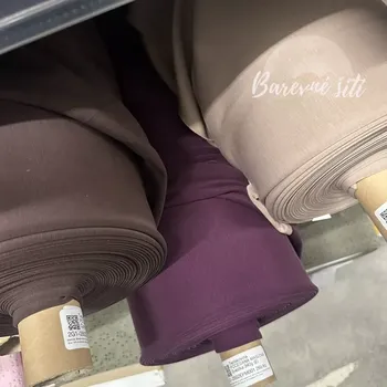 Teplákovina POČESANÁ MÁSLOVÁ Latté 340g (E) (Elegantní lesklá teplákovina)