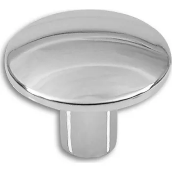 Nábytkové kování 12488 knopka 30mm - chrom (Nábytková knopka 30 o průměru 30 mm v povrchu chrom. Jednoduchý a funkční doplněk do interiéru.)