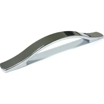 Nábytkové kování 14516 úchytka Plastová rozteč 160mm chrom lesk (Nábytková úchytka P s roztečí 160 mm v povrchu chrom. Praktický doplněk do interiéru.)