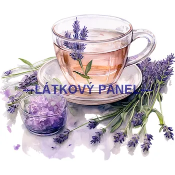 Látkový panel - Levandule - LE-121 Velikost: 30x30cm, Materiál: Teplákovina nepočesaná