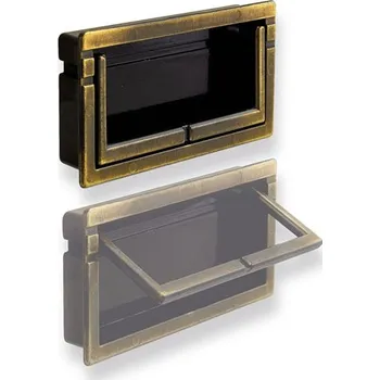 Nábytkové kování 14040 úchytka zadl. staromosaz (Nábytková úchytka v povrchu mosaz. Vhodné řešení pro nábytek v interiéru.)