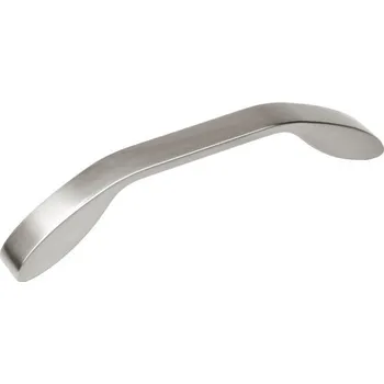 Nábytkové kování 14217 úchytka SILVESTR rozteč 128mm broušený nikl (Nábytková úchytka SILVESTR s roztečí 128 mm v povrchu broušený nikl. Praktický doplněk do interiéru.)