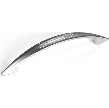 Nábytkové kování 63097 úchytka JAMO rozteč 96mm satén chrom (Nábytková úchytka JAMO s roztečí 96 mm v povrchu satén chrom. Vhodné řešení pro nábytek v interiéru.)