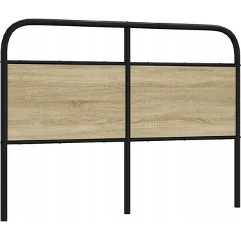 Postel Manželská postel kovová VidaXL 120x200 dub sonoma