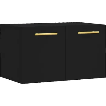Komoda Nástěnná skříňka z dřevotřísky, černá, 60x36,5x35 cm