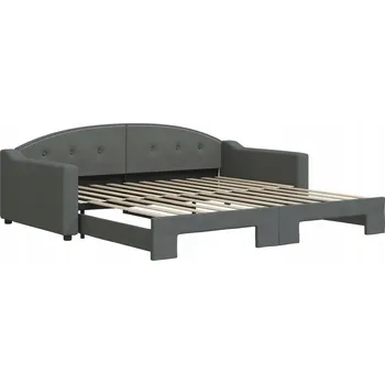 Pohovka Rozkládací lehátko-pohovka tmavě šedá 223 x 110 x 75 cm