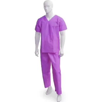 Opero jednorázový chirurgický set tunika + kalhoty SMMS, fialový, vel. S