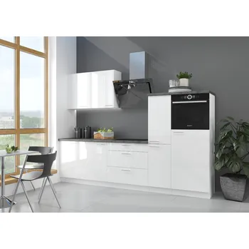Kuchyňská linka Kuchyňská linka 280 cm Lara 2 - Bílá + Bílý lesk