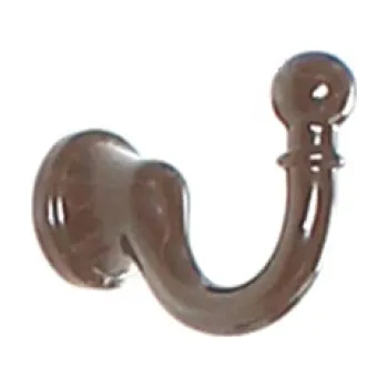 Věšák H1a Háček s vrutem hnědá (Nástěnný háček. Praktický doplněk do interiéru.)