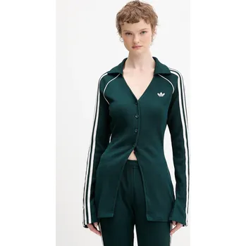 Dámská košile Košile adidas Originals dámská, zelená barva, KS7810 79X, vel. S