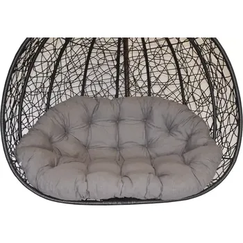 Podsedák Polstr na závěsnou houpačku Double - šedý melír - SLEVA 3% s kodem radost25