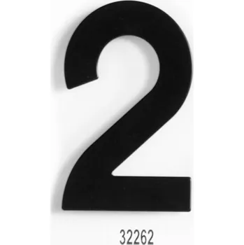 Domovní číslo C152 Číslice 152mm - černá mat "2" (C152 Číslice 152mm - černá mat "2")