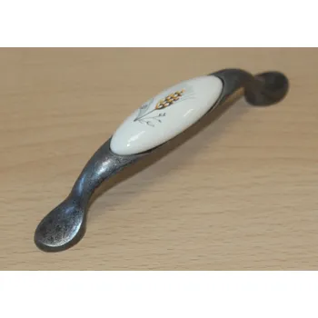 Nábytkové kování 11067 - úchyt 96mm zinek - porcelánový klásek (11067 - úchyt 96mm zinek - porcelánový klásek. Vhodné řešení pro nábytek v interiéru.)