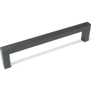 Nábytkové kování 14026 úchytka ALFA plast. rozteč 128mm titan stříbrný (Nábytková úchytka ALFA s roztečí 128 mm. Jednoduchý a funkční doplněk do interiéru.)