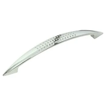 Nábytkové kování 81032 úchytka rozteč 128mm chrom lesklý (Nábytková úchytka s roztečí 128 mm v povrchu chrom lesklý. Vhodné řešení pro nábytek v interiéru.)