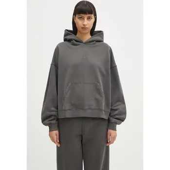 Dámská mikina Bavlněná mikina Carhartt WIP Hooded Benton Sweat, M, šedá, 90X