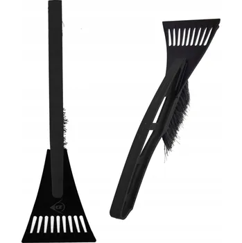 Autoškrabka Škrabka na led z ABS plastu s kartáčem DUNLOP 2v1 31 CM Černá na okna a led