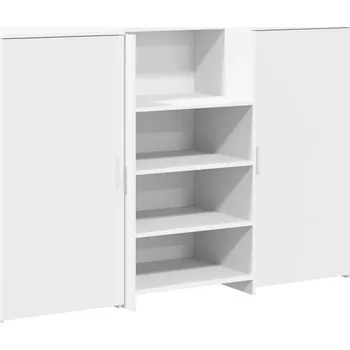 Obdélníkový psací stůl VidaXL 155 x 50 x 103,5 cm bílý