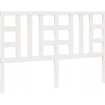 Čelo postele VidaXL , bílé, 156x4x100 cm, masivní