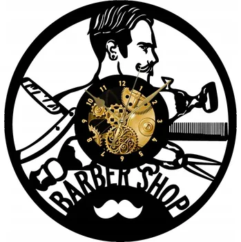 Hodiny NÁSTĚNNÉ HODINY VYROBENÉ Z VINYLOVÉ DESKY - DEKORACE NA ZEĎ