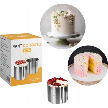 Nádoba na pečení FORMA NA DORTY VYSOKÝ KULATÝ FORMA NA DORT NASTAVITELNÝ 16 – 30 CM VÝŠKA 20 CM