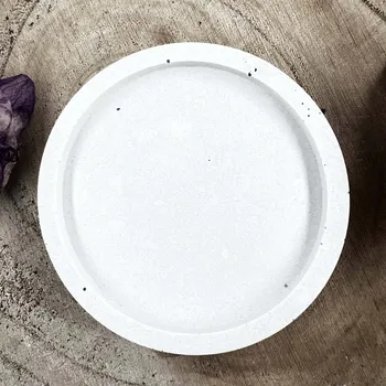 Svíčka Magická podložka pod svíčku - malá - bílá