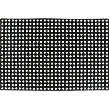 Rohožka Protiskluzová gumová rohož 80 x 120 cm, černá, 16 mm
