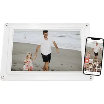 Digitální fotorámeček Braun Phototechnik DigiFrame 1020 digitální fotorámeček 25.7 cm 10.1 palec Energetická třída (EEK2021): C (A - G) 1280 x 800 Pixel 16 GB bílá