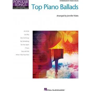 TOP PIANO BALLADS - POPULAR SO (Hal Leonard Corp,Jennifer Watts)(Brožovaná)