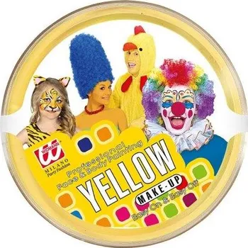 Speciální výtvarná barva Widmann Make up žlutý 25g. v kelímku