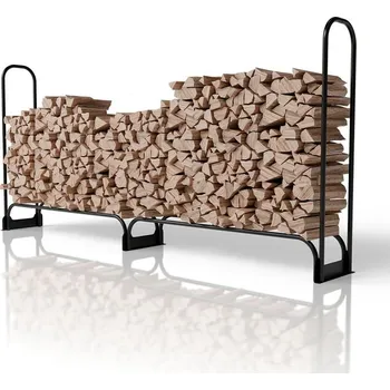 Dřevník FurniGO Stojan na dřevo – 260×117 cm