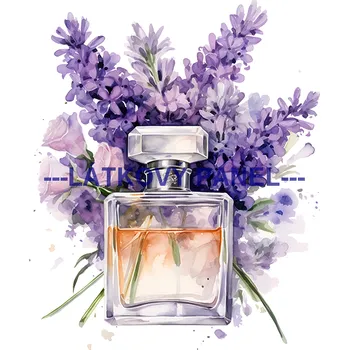 Látkový panel - Levandule - LE-119 Velikost: 30x30cm, Materiál: Bavlna