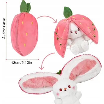 plyšák Králík Skryj plyšovou podložku s ukrytou jahodou