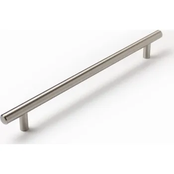 Nábytkové kování 63828 úchytka HRAZDA rozteč 224mm broušený nikl (Nábytková úchytka HRAZDA s roztečí 224 mm v povrchu broušený nikl. Vhodné řešení pro nábytek v interiéru.)