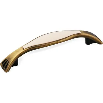 Nábytkové kování 12231 úchytka HERMAN rozteč 96mm staromosaz (Nábytková úchytka HERMAN s roztečí 96 mm v povrchu mosaz. Praktický doplněk do interiéru.)