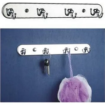 Věšák 62754 věšák MARTIN chrom lesklý (Nástěnný věšák v povrchu chrom lesklý. Vhodné řešení pro nábytek v interiéru.)