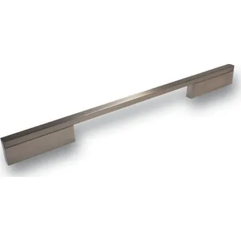 Nábytkové kování Nábytková úchytka PRESTIGE s roztečí 320 mm v povrchu broušený nikl. Praktický doplněk do interiéru. (Nábytková úchytka s roztečí 320 mm v povrchu broušený nikl. Praktický doplněk do interiéru.)