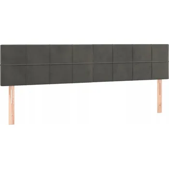 Čelo postele nastavitelné, světle šedé, 160 x 5 x 78/88 cm, látka