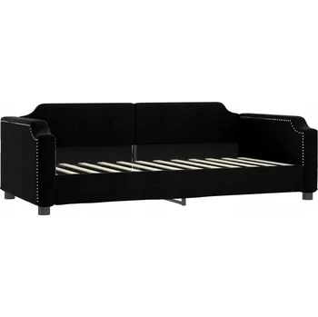 Pohovka Černá pohovka s funkcí spaní 223 x 100 x 66,5 cm