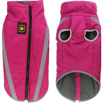 Obleček pro psa Vsepropejska Faraon bunda pro psa na ZIP Barva: Růžová, Délka zad (cm): 40, Obvod hrudníku: 51 - 55 cm