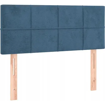 Čelo postele sametové tmavě modré 80 x 5 x 78/88 cm