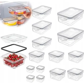 Dóza na potraviny SADA 15 KS UZAVÍRATELNÝCH NÁDOB NA POTRAVINY / OBĚDOVÝCH BOXŮ