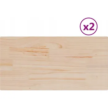 Konferenční stolek Stolní Deska Rustikální Masivní Borové Dřevo 60x30x1,7 cm